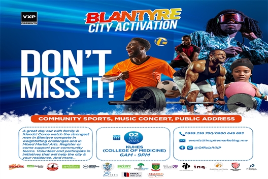 VXP Presents Blantyre City Activation